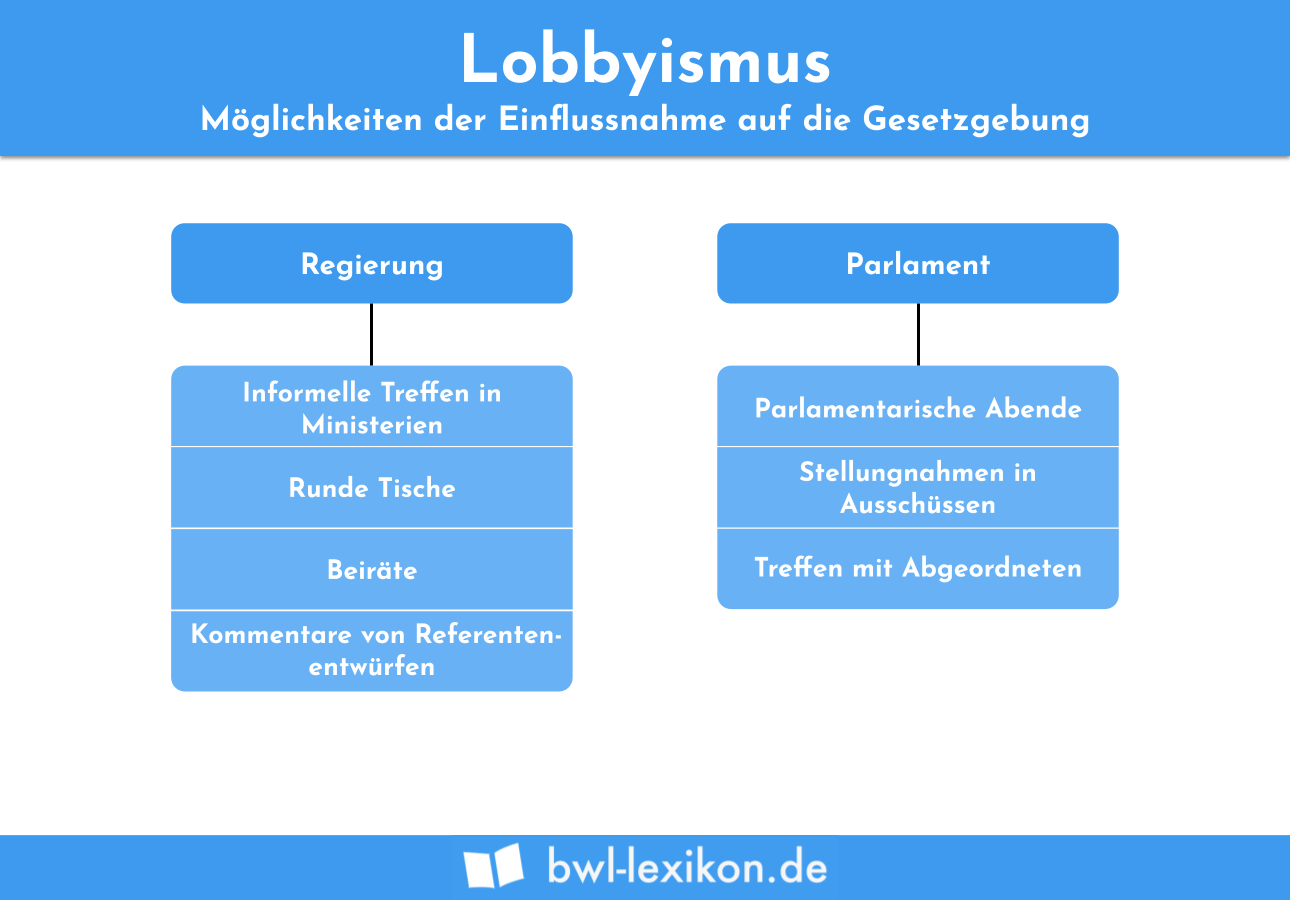 Lobbyismus: Möglichkeiten der Einflussnahme auf die Gesetzgebung