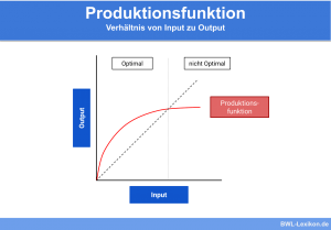 Produktionsfunktion: Verhältnis von Input zu Output